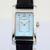 Baume & Mercier / Hampton Tank Blue Dial MVO45139 - Lady's Steel Wristwatch