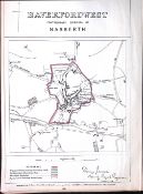 Pembroke Narberth District Wales Boundary Commission 157-Year-Old Antique Map.