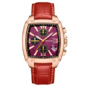 Mann Egerton Hand Assembled Observer In Rose Red - Free UK Delivery & 5 Year Warranty