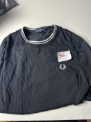 Fred Perry Long Sleeve Top Black Size Large