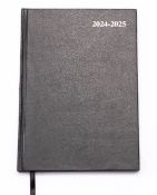 100 x A5 Week View Academic Diary - Black (2024/2025)