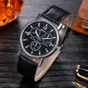5 x Round Pointer Quartz Watch For Women and Men L30b