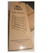 Progen 6 Tier/Layer Luxury Shoe Rack - RRP £28.99 (RS-A0165/3)
