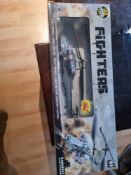 Brand New Radio Control Military Helicopter With Gyro & Twin Firing Rocket Launchers - No VAT