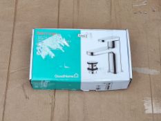 GoodHome Berrow Single Lever Contemporary Basin Mono Mixer Tap (£78) - RS-A0281/1