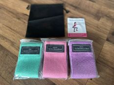 Hip Resistance Bands, Exercise Band Resistance For Legs, Butt and Thigh 3PK