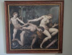 Large Canvas Depicting A Biblical Scene