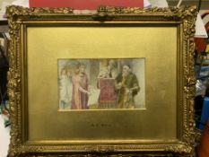 Robert Anning Bell RA Historic Antique Watercolour In Antique (AF) Frame
