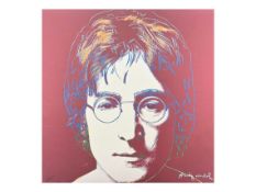 Andy Warhol 'John Lennon'. Numbered Serigraph.