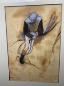 Edgar Degas, Two Man On Horses, Lithograph, Original, Printed Signature