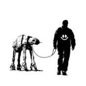 Chris Boyle (b1972) 'AT-AT His Side' Street Pop Art Print 61 x 61cm Artist Proof, COA, 2024