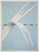 Alphonso Huppi (b1935 ) Munich 1972 Olympic Games, ‘High Jump’, Lithograph, Unsigned