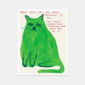 David Shrigley OBE (b 1968) ‘This Huge Cat’, Offset Lithograph, Edition, 2021