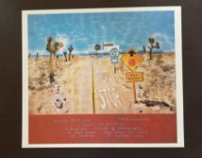 David Hockney (1937) ‘Pearl Blossom Way’ Gallery Lithograph In Vibrant Colours, Open Edition, 198...