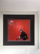 Nick Walker (b1969) Mind your Rat print by Vandal, 50x50cm, framed, Glazed Print of Wall Mural, 2...