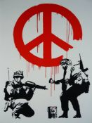 Banksy (b1974) ‘CND Soldiers’ Editioned, Stamped, Replica Banksy By West Country Prince, 2018