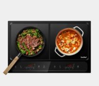 Vonshef Dual Induction Hob 2800W. Est £90 - Grade U