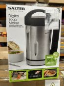 Salter Digital Soup Maker. Est £40 - Grade U