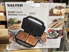 Salter Waffle Makers. Est £30 - Grade U