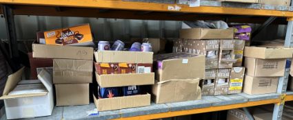 Whole Racking Bay of Food and Drinks - Past BBD. Est £100