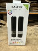 Salter Rechargable Mills. Est £30 - Grade U