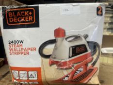 Black and Decker Steam Wall Paper Stripper. Est £50 - Grade U