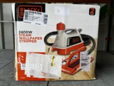 Black and Decker Steam Wall Paper Stripper. Est £50 - Grade U