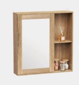 Vonhaus Chester Bathroom Mirror Cabinet. Est £50 - Grade U