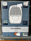 Compact Dehumidifier 10L. Est £50 - Grade U