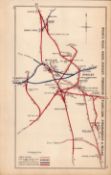 Lancashire Hindley Pemberton Strangeways Wigan Antique Railway Diagram-77.