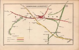 Birmingham & Bordesley Detailed Antique Railway Junctions Diagram-7.