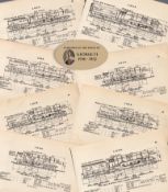 Job Lot L.N.E.R. Railway Locomotive Detailed Diagram 85-Year-Old-1