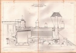 Passenger Locomotive Patterson New Jersey U.S. Antique Scarce Diagram-10.
