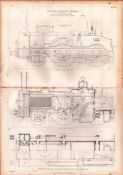 Express Passenger Engine Joseph Beattie London Railways Antique Diagram-41.