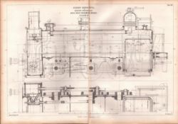 Goods Diagram Hyde Park locomotive Works Glasgow Antique Scarce-44.