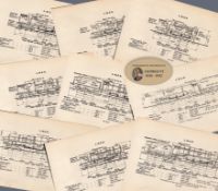 Job Lot L.N.E.R. Railway Locomotive Detailed Diagram 85-Year-Old-3.