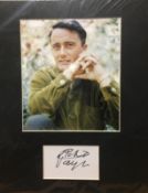 Hollywood Legend Robert Vaughan Signed Photo Mounted Montage.