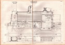 Goods Locomotive London & North Western Railway Antique Diagram-42.