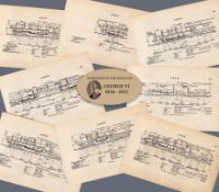 Job lot L.M.S.R. Railway Locomotive Detailed Diagram 85-Year-Old-1.