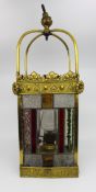 Antique Arts & Crafts Oil Lamp Lantern