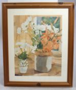 Vase of Flowers Print Framed