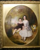 Fine Early 19th c. Portrait By James Bennett H.Smith Oil On Canvas