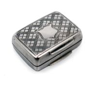 Early Victorian Solid Silver Vinaigrette By Francis Clark 1842