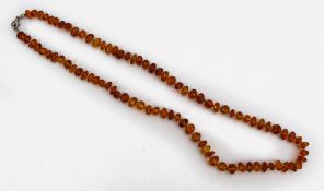 Vintage Amber Bead Necklace