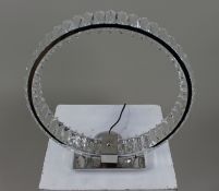 Fine Contemporary Crystal Halo Table Lamp