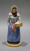 Lady With Basket Figurine Rome Denmark Amager