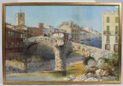 19th c. Italian Landscape Watercolour