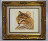 Original Artwork By Pamela Kierney Set In Gilt Frame