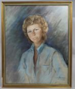 Portrait By Betsy Westendorp (b. 1927) Oil On Slate 1971