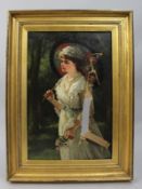 Beatrice Offor Victorian Bride Oil On Canvas Damaged